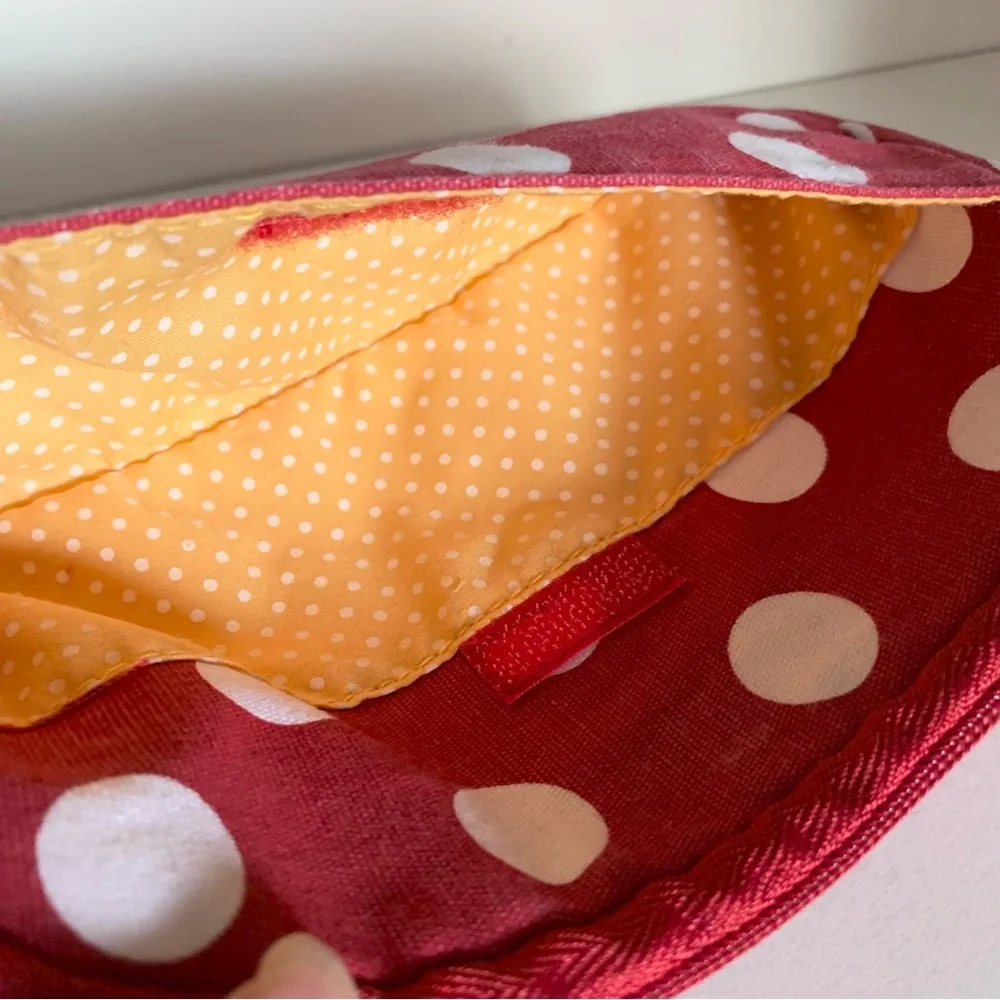 Vintage Burt’s bees Red Polka Dot zippy pouch